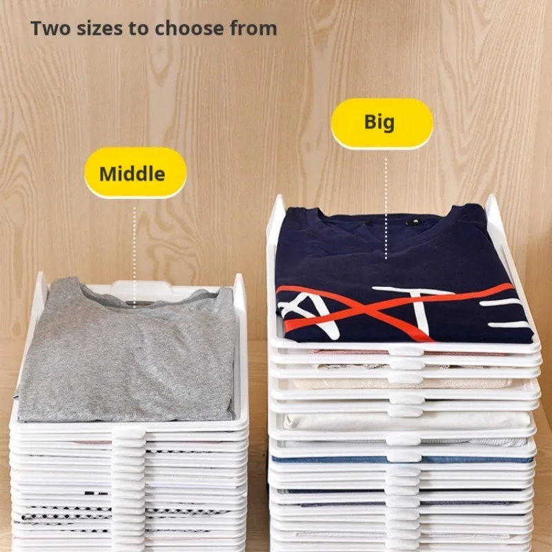 Foldable Clothes Organizer Boards (5-Pack) - Space Saving Shirt & Pants Storage Rack